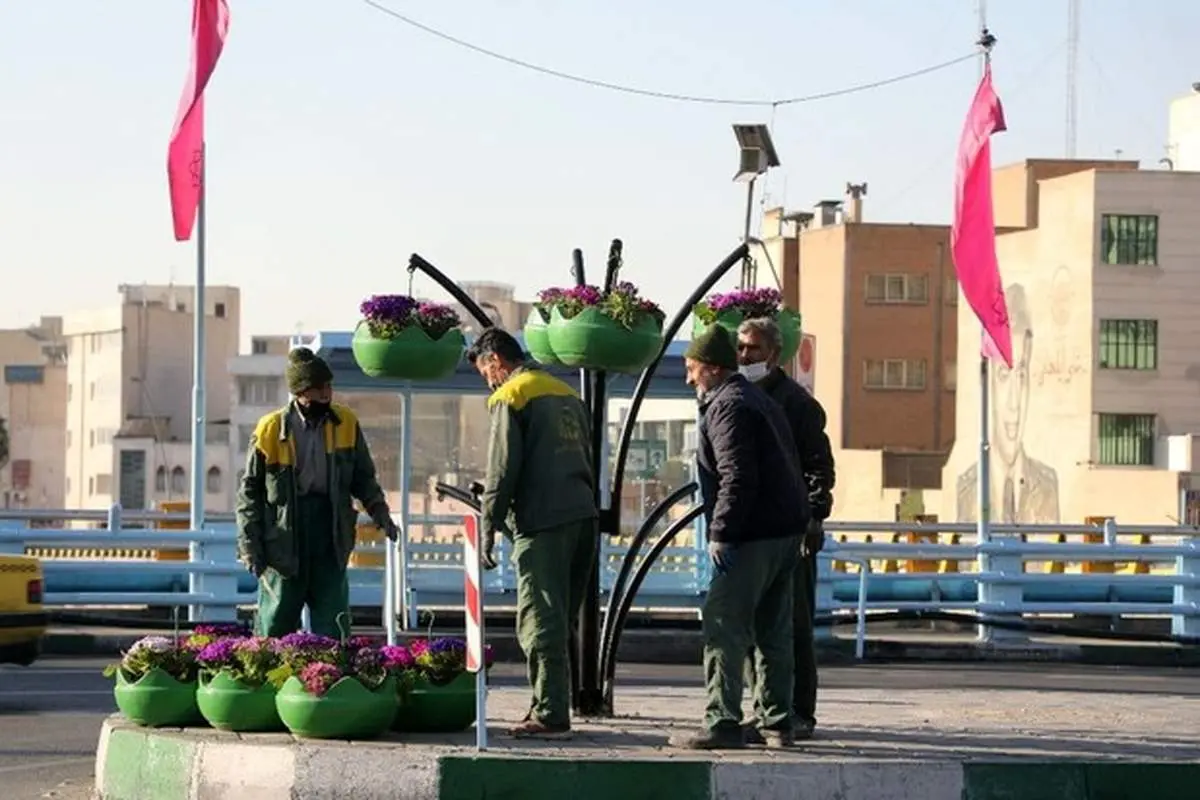 آماده سازی منطقه۱۳ برای نوروز۱۴۰۰