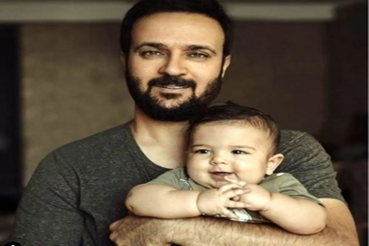 تبریک عید بازیگر پایتخت به فرزندش + عکس