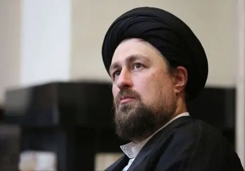 سیدحسن خمینی در کنار پسرش رأی خود را به صندوق انداخت+ فیلم
