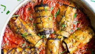 طرز تهیه رول بادمجان خوشمزه و مجلسی