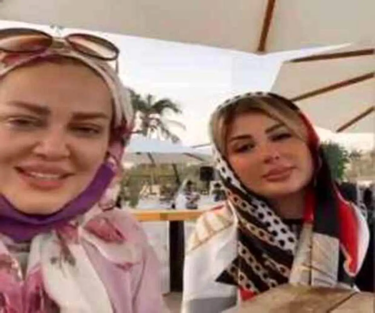 تفریح بهاره رهنما و نیوشا ضیغمی با همسرانشان در کیش + فیلم