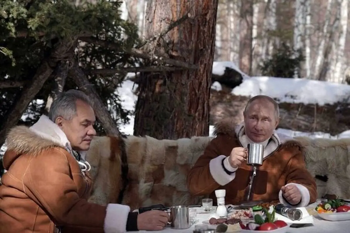 خوشگذرانی زمستانی پوتین در سیبری+ تصاویر
