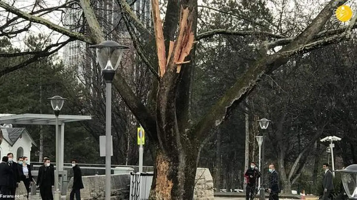 برخورد صاعقه به مجلس ترکیه+ تصاویر