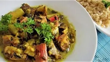 طرز تهیه خورش ریواس زنجان، غذای بهاری