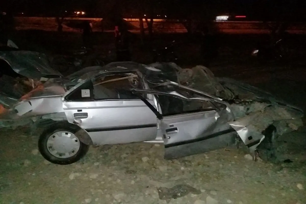 واژگونی پژو ۴۰۵ با ۴ کشته در جاده بوشهر-برازجان