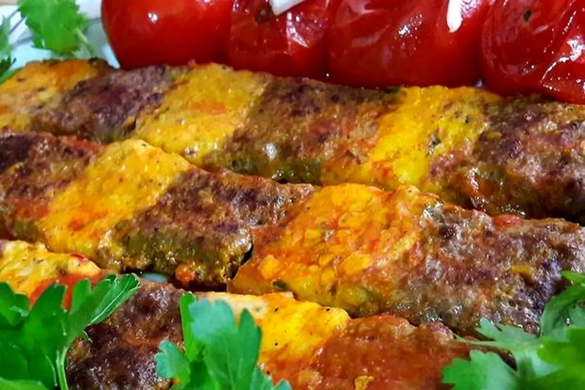 طرز تهیه کباب دو رنگ تابهای خوشمزه و لذیذ
