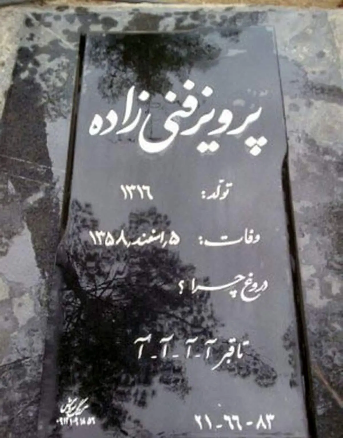 عجیب‌ترین سنگ قبر در تهران+عکس