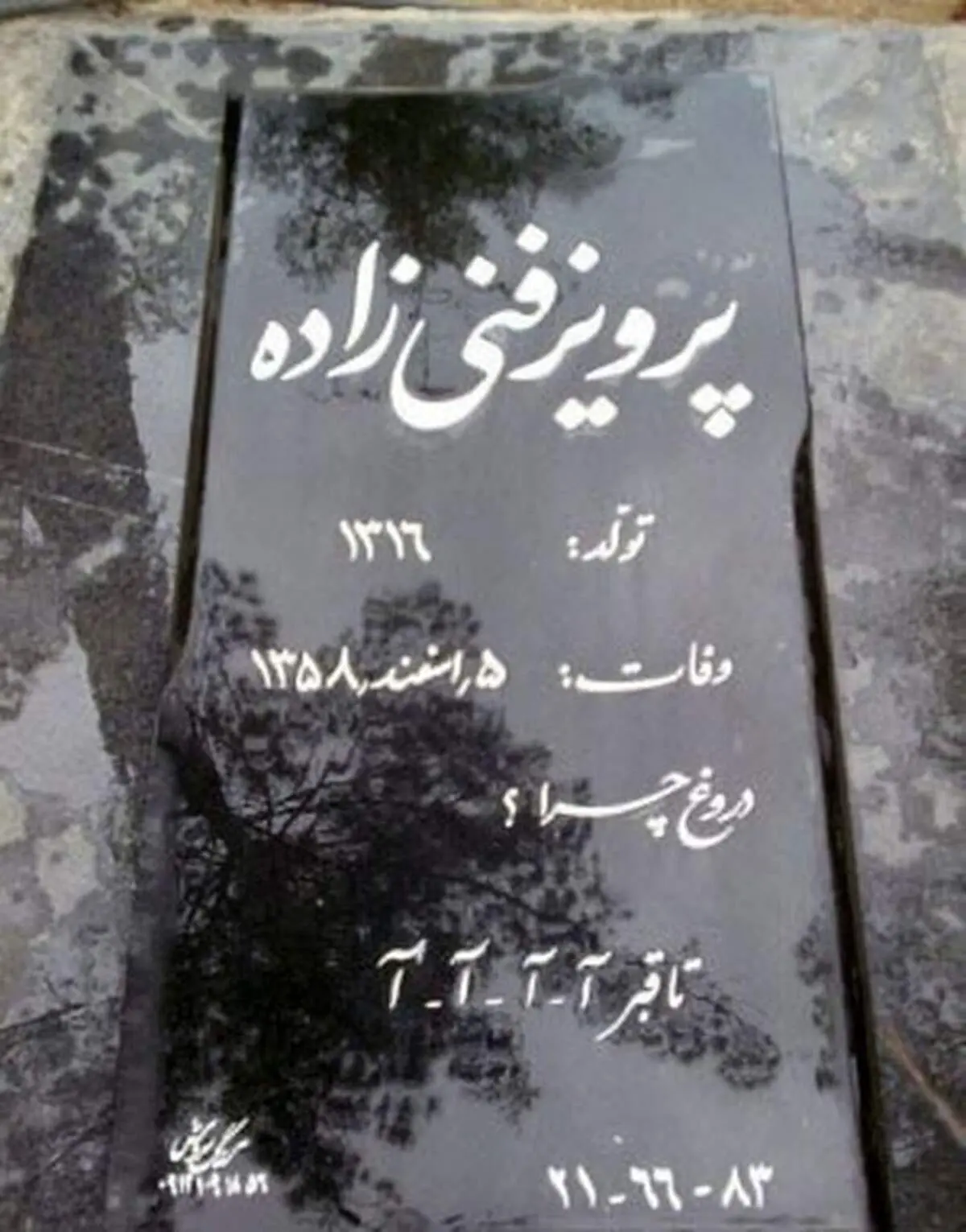 عجیب‌ترین سنگ قبر در تهران+عکس