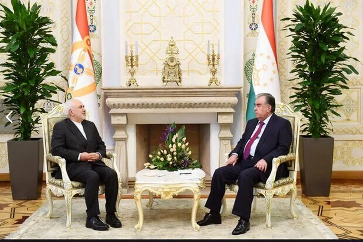 ظریف با رئیس جمهور تاجیکستان دیدار کرد