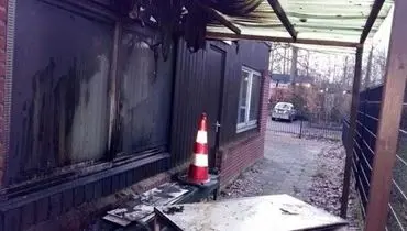 یک مسجد در هلند به آتش کشیده شد