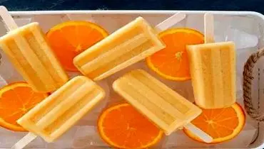 طرز تهیه بستنی گلابی با پرتقال یا لیمو