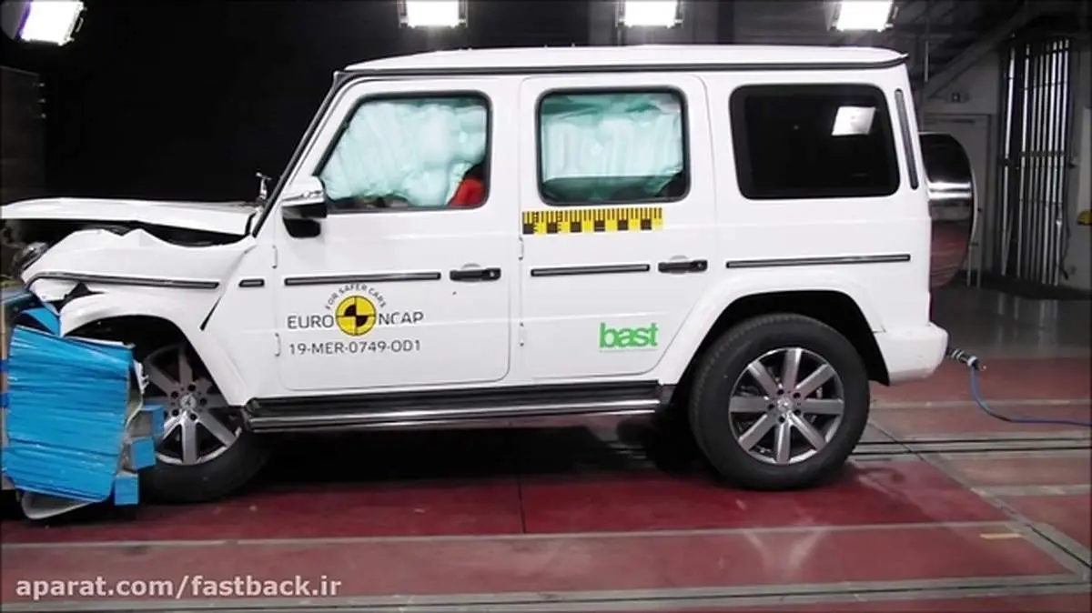 تست تصادف بنز کلاس G + فیلم