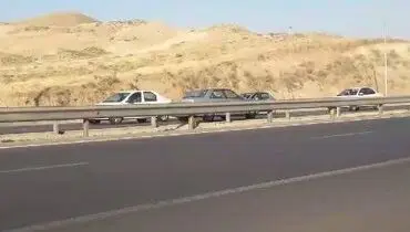عاقبت مرگبار رانندگی در خلاف جهت خودروها در اتوبان تهران-قزوین+ عکس