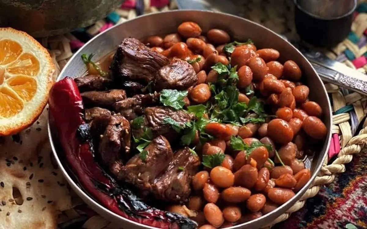طرز تهیه خوراک لوبیا کباب رشتی، صبحانه خوشمزه گیلانی