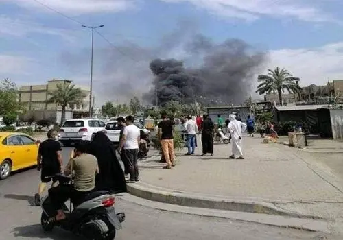وقوع چند انفجار شدید در بغداد+ فیلم
