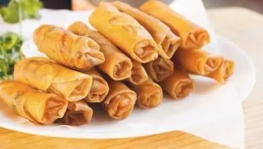 طرز تهیه اسپرینگ رول گوشت