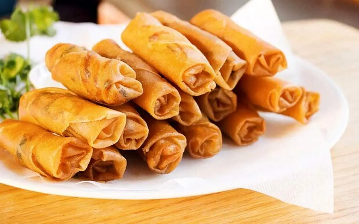 طرز تهیه اسپرینگ رول گوشت