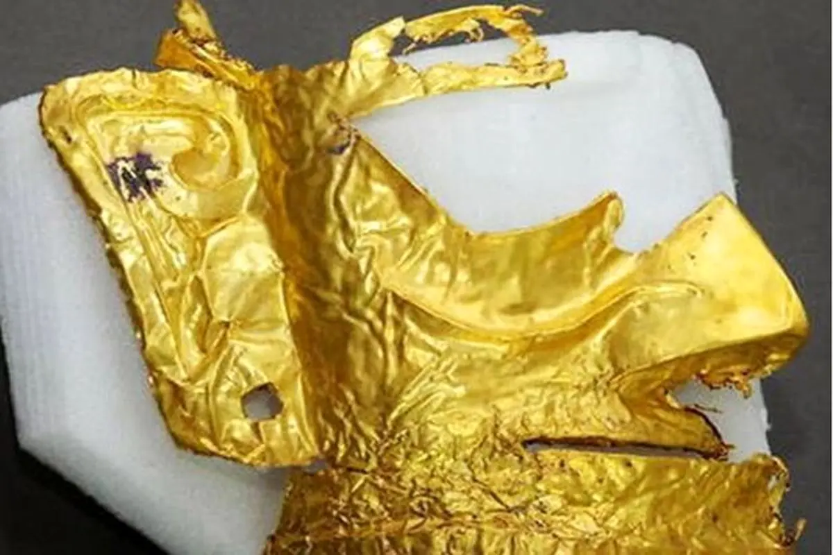 کشف ماسک طلای ۳ هزار ساله در چین+عکس