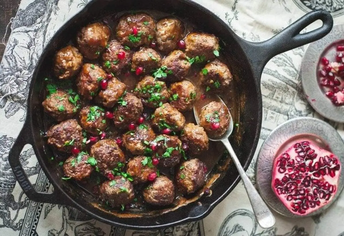 طرز تهیه کوفته پسته و انار خوشمزه و جدید