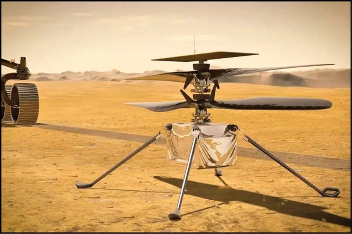 پرواز موفقیت‌آمیز هلیکوپتر ناسا در مریخ+ فیلم