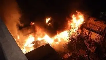 آتش‌سوزی و انفجار در شهرک صنعتی اردبیل با ۲ فوتی + فیلم