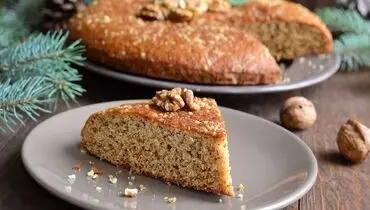 طرز تهیه کیک ارده و گردو خوشمزه و مقوی