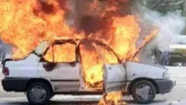 نجات معجزه‌آسا راننده پراید در شهرک امام حسین(ع)+ فیلم