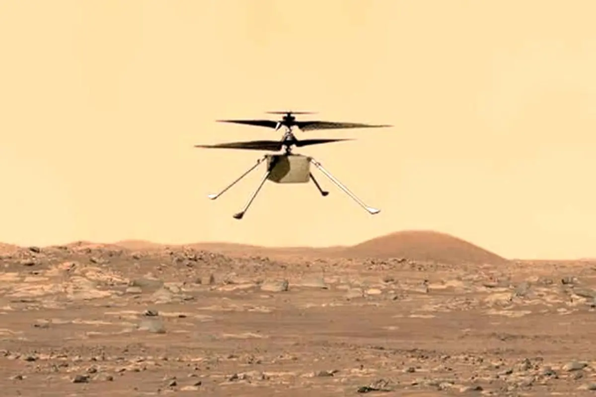 دومین پرواز موفقیت آمیز هلی کوپتر نبوغ ناسا در مریخ