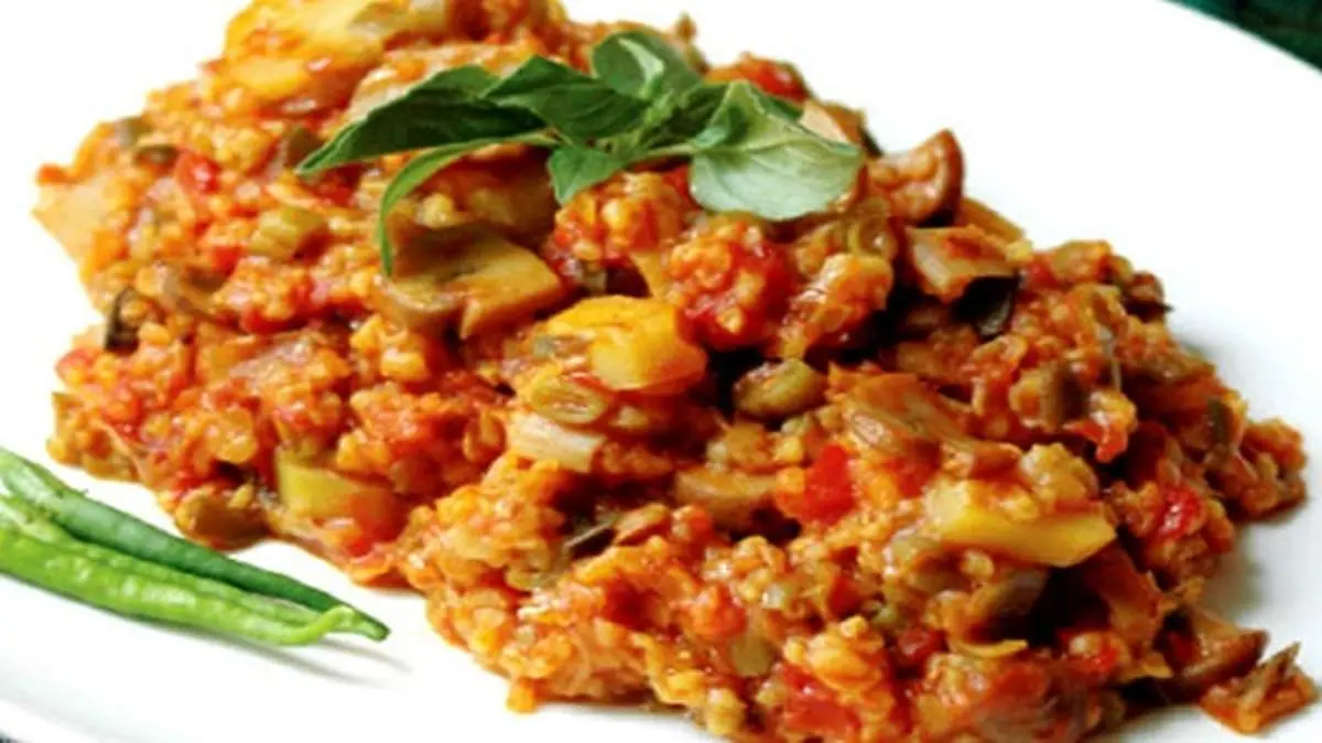 طرز تهیه خوراک بلغور گندم و كنگر