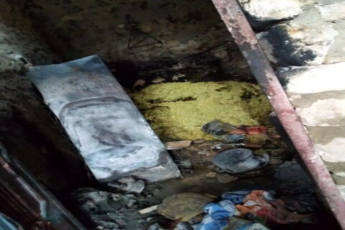 سوختن منزل مسکونی بر اثر صاعقه در شهرستان مارگون+عکس