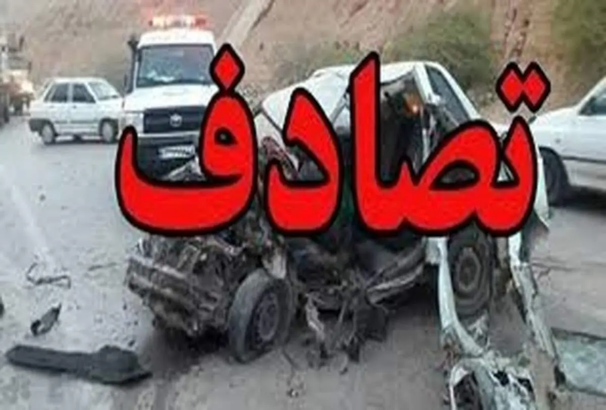 تصادف سمند با عابر پیاده در بزرگراه آزادگان