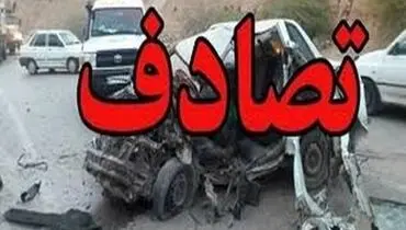 تصادف سمند با عابر پیاده در بزرگراه آزادگان