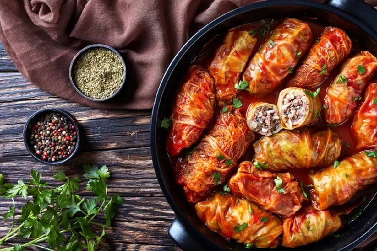 طرز تهیه دلمه کلم رومانیایی متفاوت