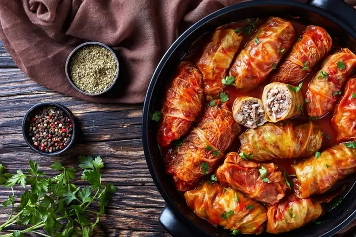 طرز تهیه دلمه کلم رومانیایی متفاوت