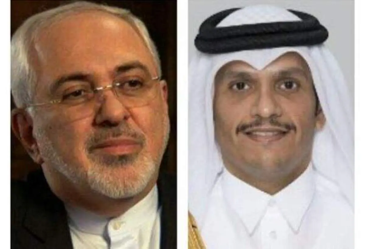 دیدار و گفتگوی ظریف با وزیر خارجه قطر