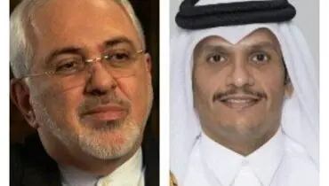 دیدار و گفتگوی ظریف با وزیر خارجه قطر