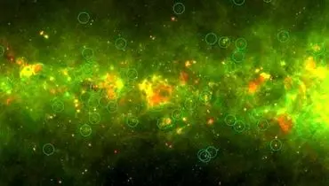 کشف حباب‌های زردرنگ مرموز در کهکشان راه شیری