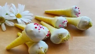 طرز تهیه مینی بستنی خرمایی لذیذ