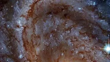 تصویری از یک کهکشان مارپیچی باشکوه
