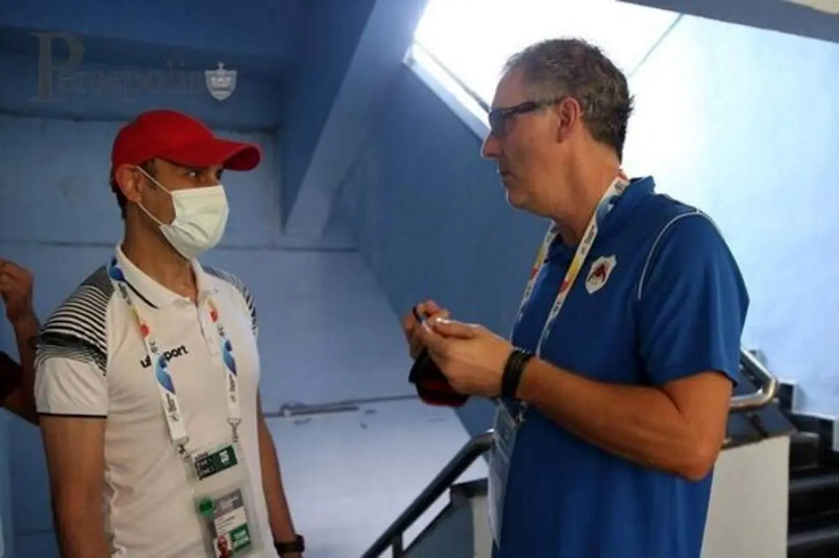 دیدار گرم گل‌محمدی با لوران بلان+عکس