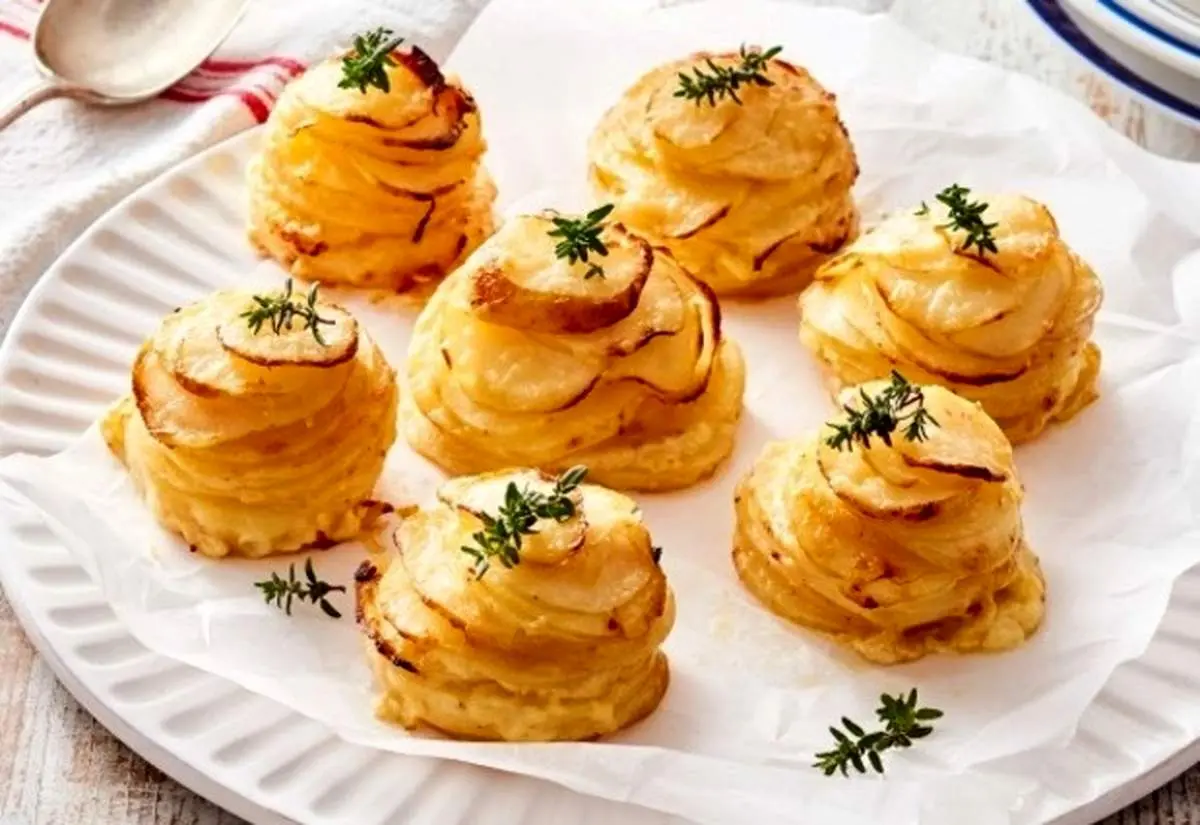 طرز تهیه کاپ سیب زمینی پنیری جدید