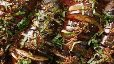 طرز تهیه هسلبک بادمجان + فیلم
