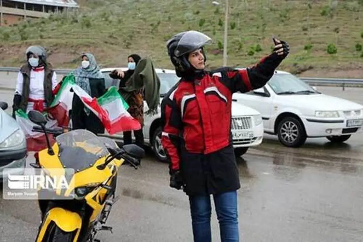 موتورسواری زنان در حاشیه مراسم روز قدس+ عکس