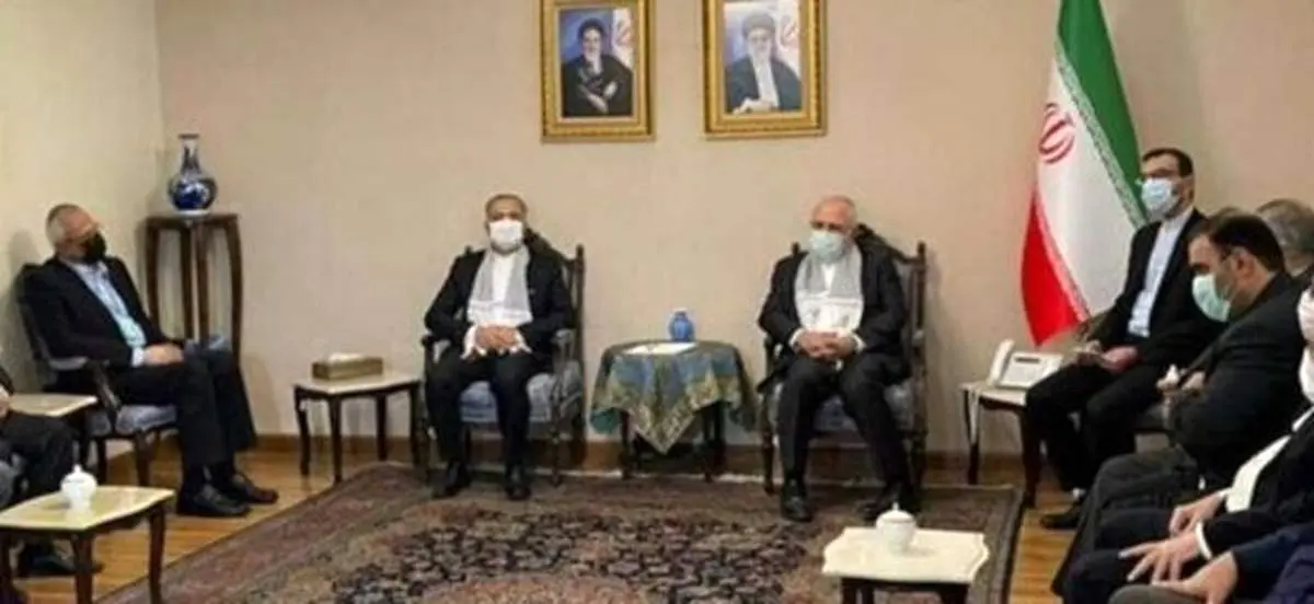 ظریف در جمع رهبران گروه‌های فلسطینی+ عکس