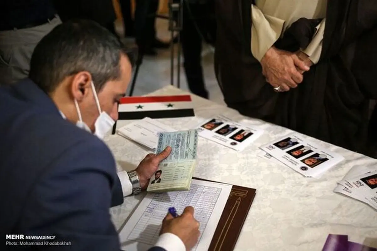 انتخابات ریاست جمهوری سوریه در تهران + عکس