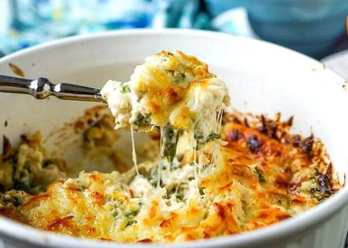 طرز تهیه دیپ مرغ و پنیر + فیلم