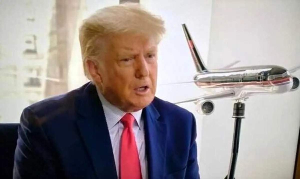 ترامپ از هواپیمای شخصی خود رونمایی کرد + عکس