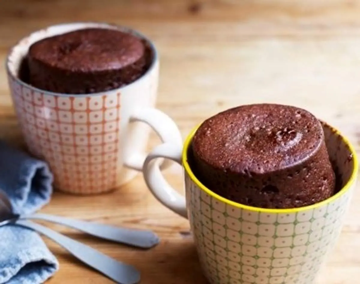 طرز تهیه ماگ کیک شکلاتی + فیلم
