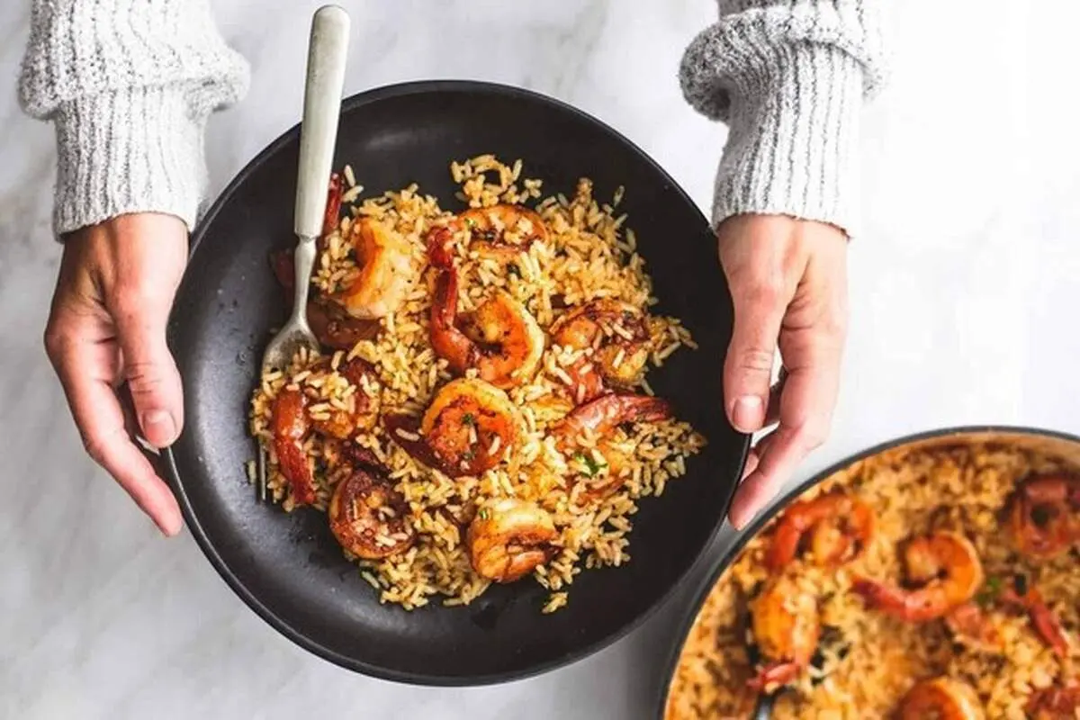 طرز تهیه میگو پلو اسپانیایی، پیشنهاد خوشمزه