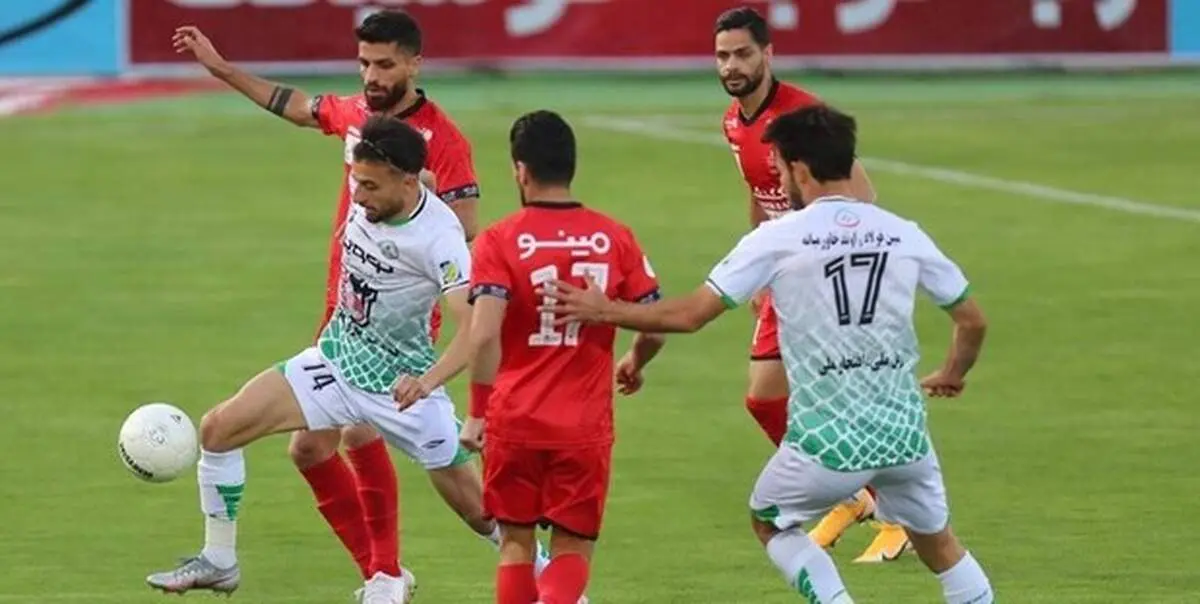 گل اول ذوب آهن به پرسپولیس + فیلم